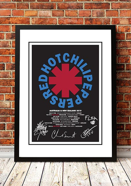 Smart Artists Memorabilia Red Hot Chili Peppers 'Australian / Nz Tour' Poster 2019 Framed Posters & Prints
