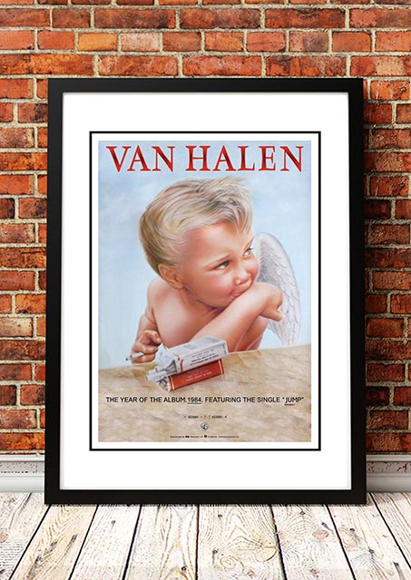 Smart Artists Memorabilia Van Halen '1984' In Store Poster Framed Posters & Prints
