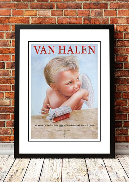 Smart Artists Memorabilia Van Halen '1984' In Store Poster Framed Posters & Prints