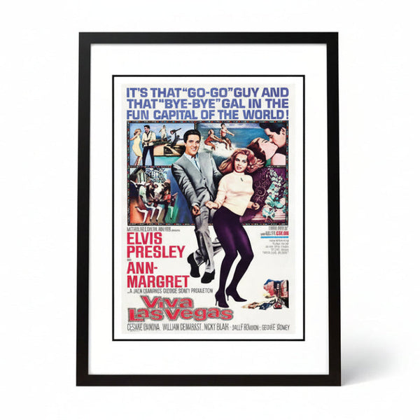 Elvis 'Viva Las Vegas' Framed Movie Poster! A4 Posters & Prints