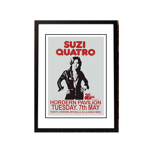 Suzi Quatro Horden Pavilion Sydney Australia Concert Poster 1974 Framed A6 Posters & Prints