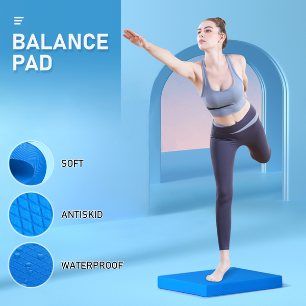 Balance Foam Pad Non Slip Mat Exercise Soft Pads For Fitness And Strength Training Yoga Pilates Gym Physical Therapy Knee Cushion Exercise Mats