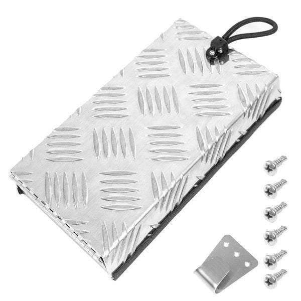 Truma Cowl Cover Silver Universal Aluminum Checker Plate External Flue Vent Spraying Console Replacement Part Fits Water Heater 27X15x4cm Heaters