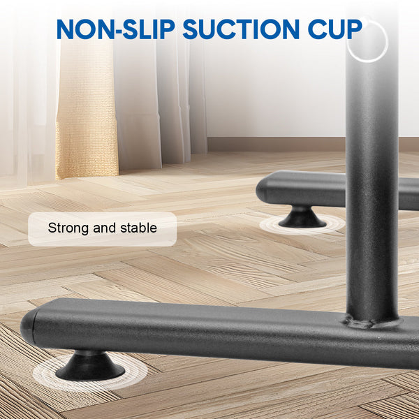 Set Of 2 Functional Fitness Dip Stands Station Height Adjustable Bars Portable Parallettes Calisthenics Equipment Safety For Home Gym Strength Trainin