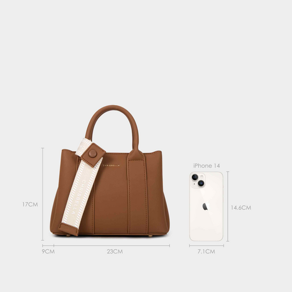 Chrisbella Sienna Tote Beige Women's Bags & Handbags