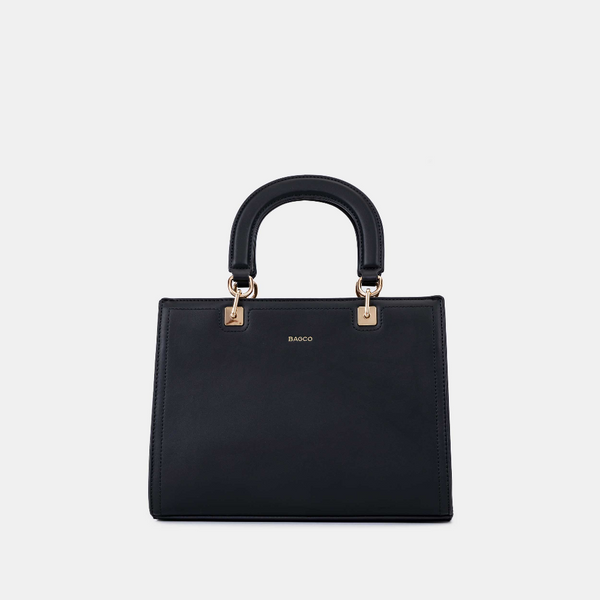 Bagco Valette Leather Satchel Black Women's Bags & Handbags
