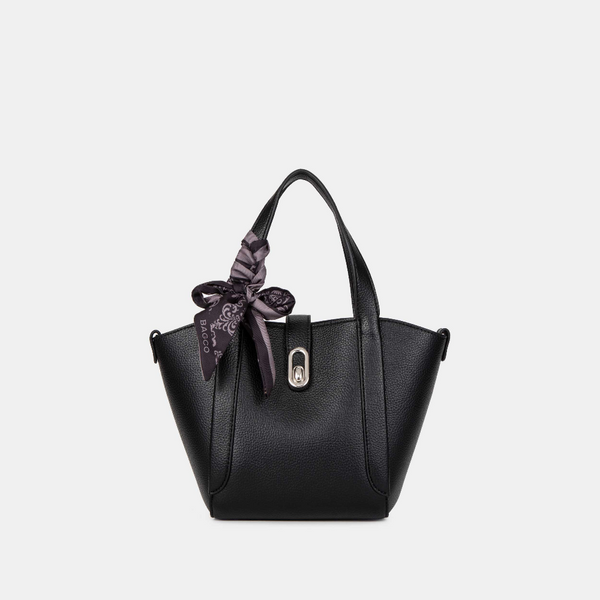 Bagco Noelle Leather Tote Black Women's Bags & Handbags