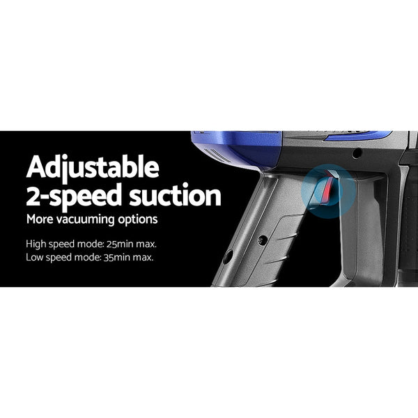 Devanti Stick Vacuum Cleaner Hepa Filter Red 150W Vacuum Cleaners