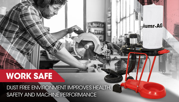 Baumr Ag Baumr Ag Dust Collector Extraction Cyclone Woodworking Portable Catcher Workshop Air Filtration Systems