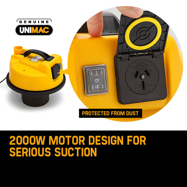 Unimac 30L Wet And Dry Vacuum Cleaner Blower Bagless 2000W Drywall Vacuum Cleaners