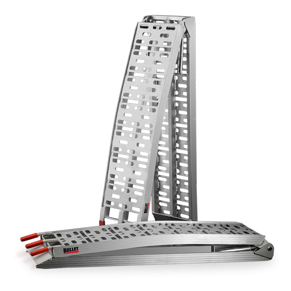 Pro Pair Of 2.3M Aluminium Loading Ramps 1360Kg Capacity Motorbike Ramps