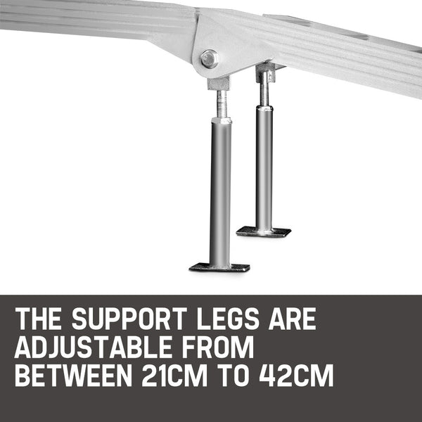 Pro Pair Of 2.3M Aluminium Loading Ramps 1360Kg Capacity Motorbike Ramps