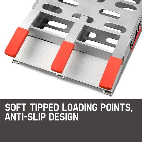 Bullet Pair Of 2.3M Aluminium Loading Ramps 1360Kg Capacity Motorbike Ramps