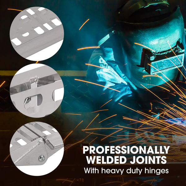 Pro 2.3M Aluminium Loading Ramps 680Kg Rated For Trailer Atv Quad Bike Buggy Pieces Motorbike Ramps