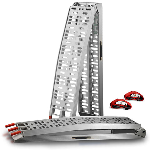 Pro 2.3M Aluminium Loading Ramps 680Kg Rated For Trailer Atv Quad Bike Buggy Pieces Motorbike Ramps