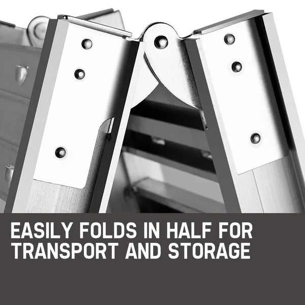 Bullet 1.8M Aluminium Folding Loading Traction Ramp 200Kg Capacity Motorbike Ramps