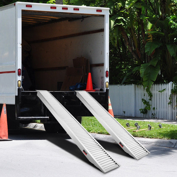 Bullet Pair Of 3.2M Aluminium Loading Ramps 1820Kg Capacity Driveway Ramps