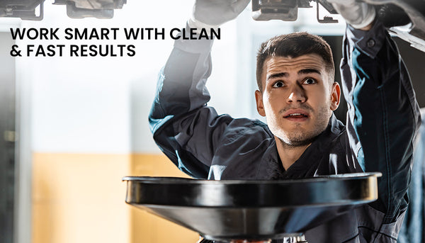 Trex Rex 60L Mobile Waste Oil Drainer Tank Telescopic For Car Engine Workshop Other Shop Equipment