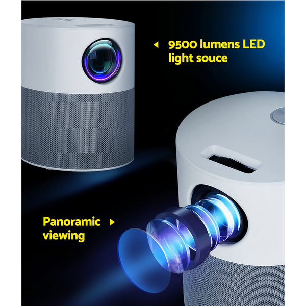 Devanti Mini Video Projector 1080P Wifi Home Theater Hdmi Carry Bag Projectors