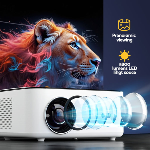 Devanti Video Project 4K 1080P Android 5G Wifi Home Cinema Projectors