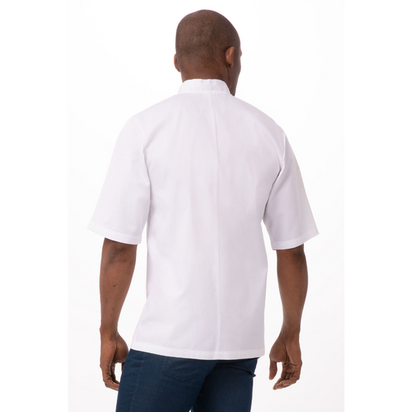 Volnay Men's White Chef Jacket By Works Chef Pants