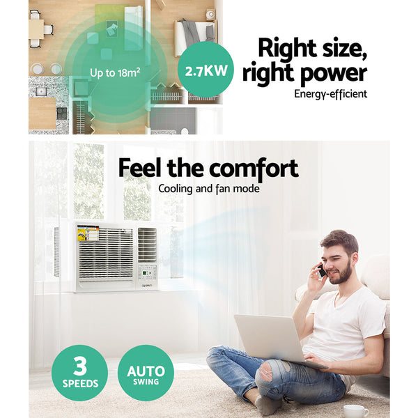 Devanti Window Air Conditioner 2.7Kw Portable Air Conditioners