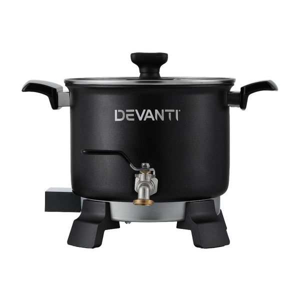 Devanti 5L Wax Melter Candle Making 1200W Melting Pot Furnace Quick Pour Spout Soy Soap Candle & Soap Making Kits