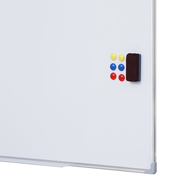 Magnetic Whiteboard 90X120cm Erase Board Marker Eraser Tray Home Office School Whiteboards