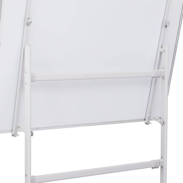 90X120cm Standing Whiteboard With Wheels Magnetic Double Sided Erase Board Whiteboards