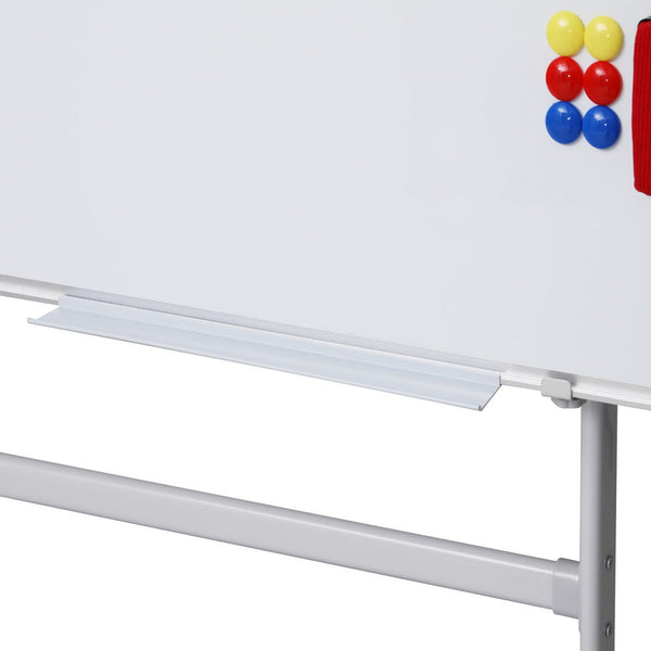 90X120cm Standing Whiteboard With Wheels Magnetic Double Sided Erase Board Whiteboards