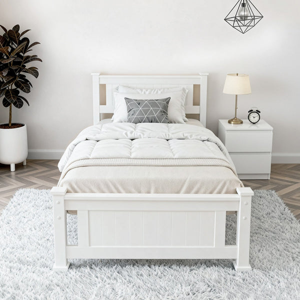 Artiss King Single Bed Frame And Bedside Table King Single Bed Frames