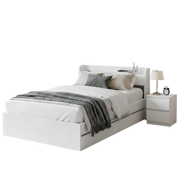 Artiss Single Bed Frame And Bedside Table Single Bed Frames