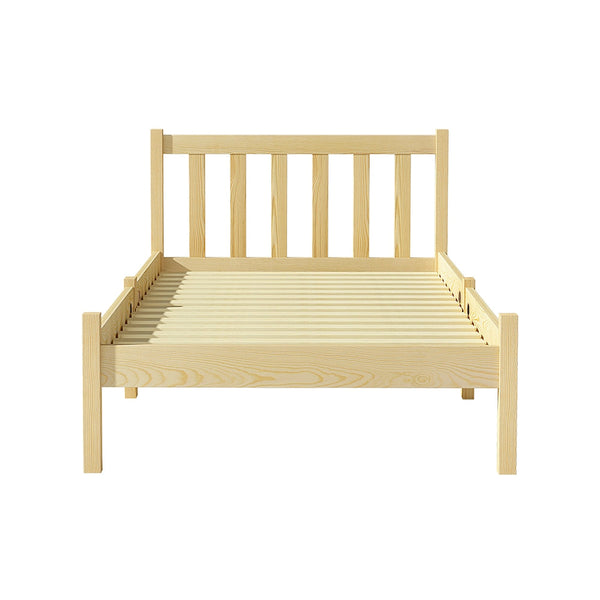 Artiss Bed Frame Single Size Wooden Oak Sofie Single Bed Frames