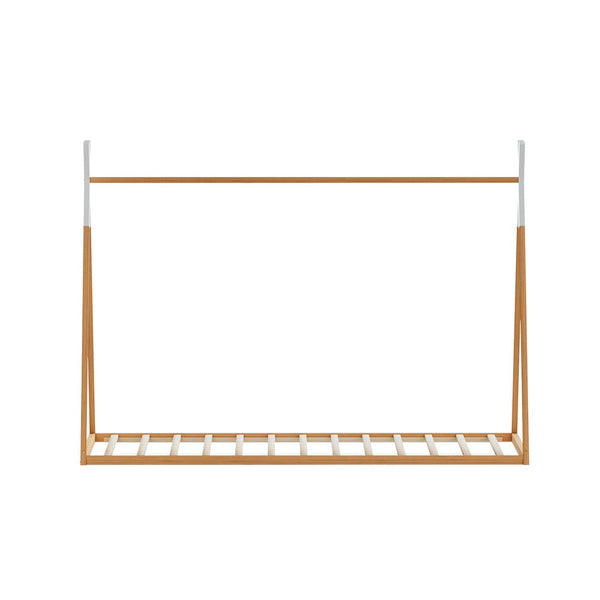 Artiss Bed Frame Kids House Single Oak Enid Single Bed Frames