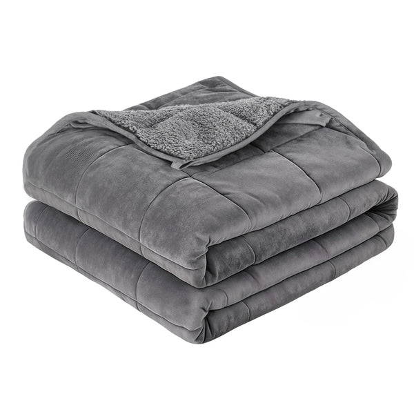 Giselle 11Kg Weighted Blanket Adults Kid Anti Anxiety Gravity Blankets Sherpa Fleece Weighted Blankets