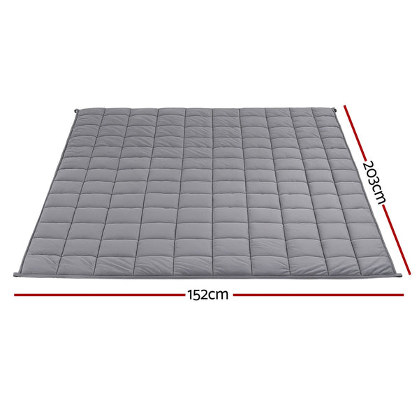 Giselle 11Kg Weighted Blanket Adults Kid Anti Anxiety Gravity Blankets Sherpa Fleece Weighted Blankets