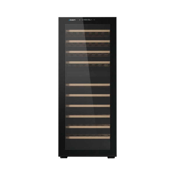 Devanti Wine Cooler Fridge Compressor Dual Zone 80 Bottles Wine Fridges