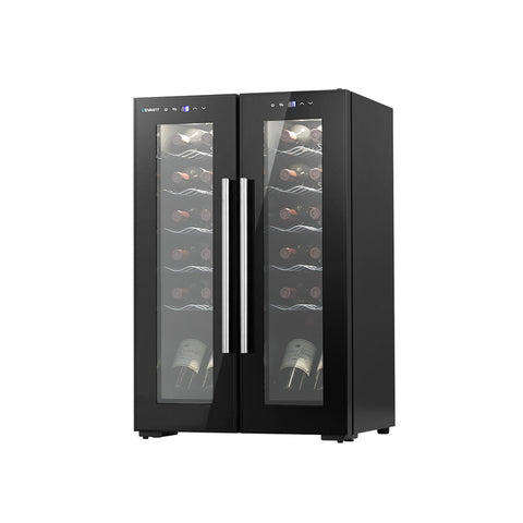 Devanti Wine Cooler Fridge Dual Zone 24 Bottles Wine Fridges