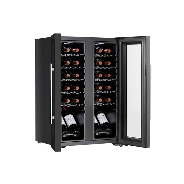 Devanti Wine Cooler Fridge Dual Zone 24 Bottles Wine Fridges