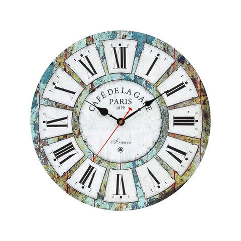 Artiss 40Cm Wall Clock Rustic Design Wall Clocks