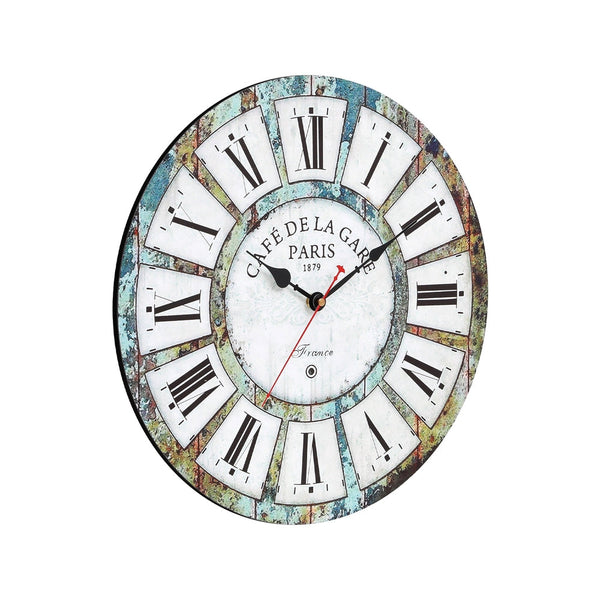 Artiss 40Cm Wall Clock Rustic Design Wall Clocks