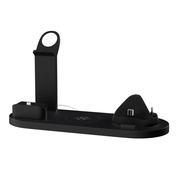 Devanti 4 In 1 Wireless Charger Multi Function Station For Phone Airpod Iwatch 15W Chargers & Cradles