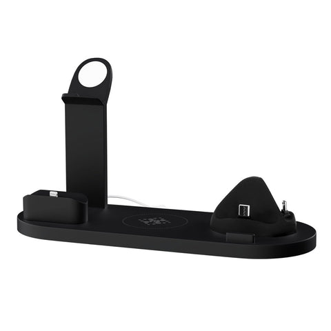 Devanti 4 In 1 Wireless Charger Multi Function Station For Phone Airpod Iwatch 15W Chargers & Cradles