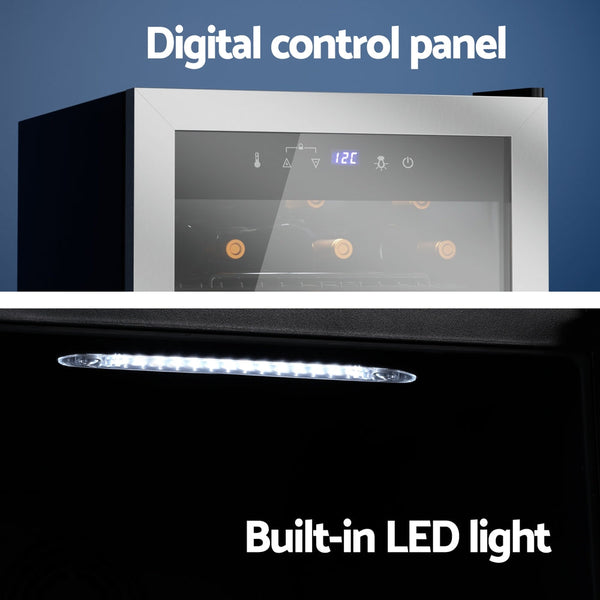 Devanti Wine Fridge Cooler 42 Bottles Wine Fridges