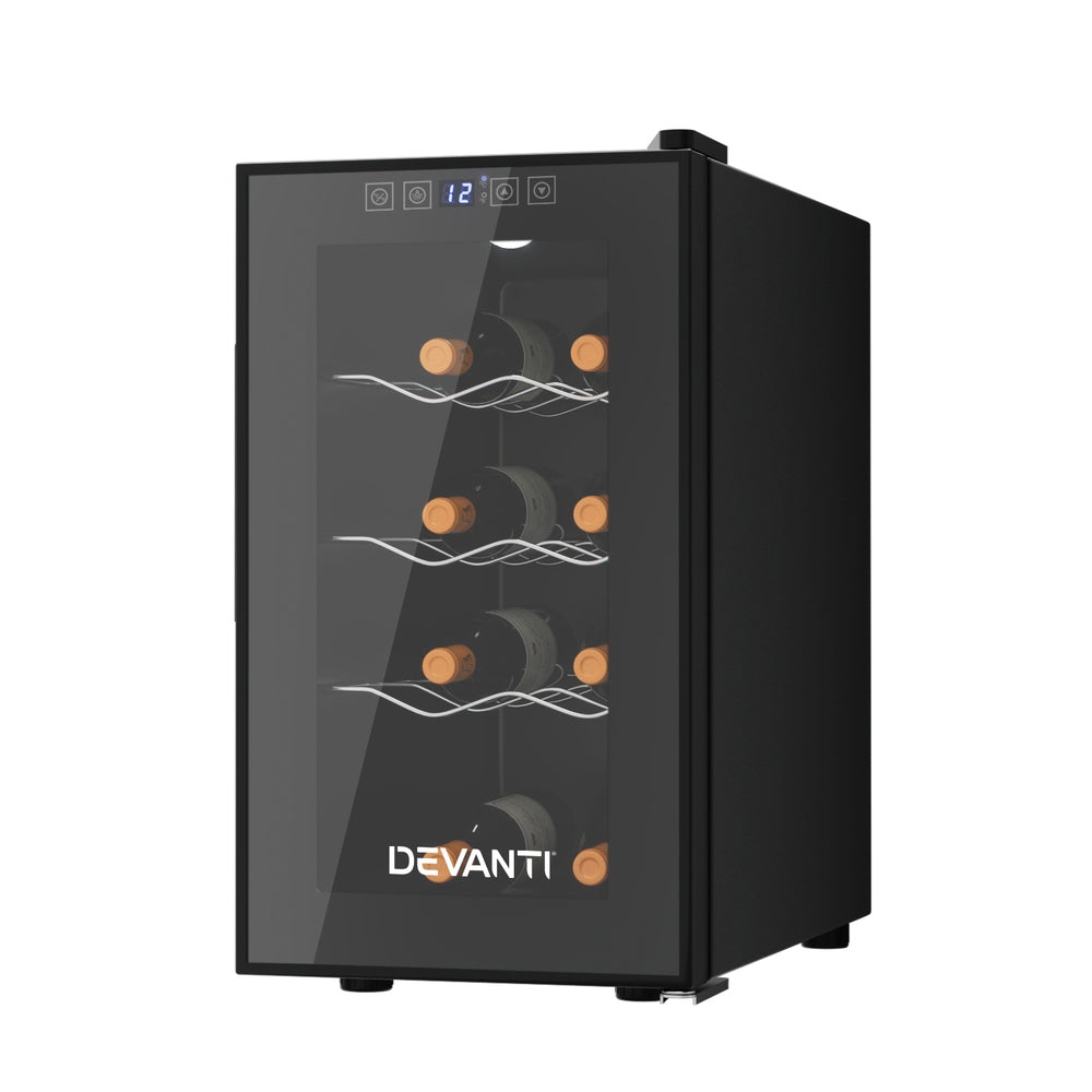 Devanti Wine Fridge Cooler 8 Bottles Wine Fridges