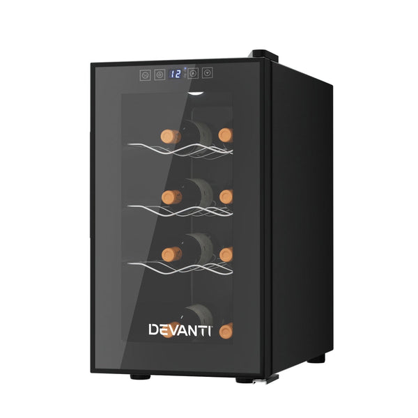 Devanti Wine Fridge Cooler 8 Bottles Wine Fridges