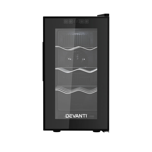 Devanti Wine Fridge Cooler 8 Bottles Wine Fridges