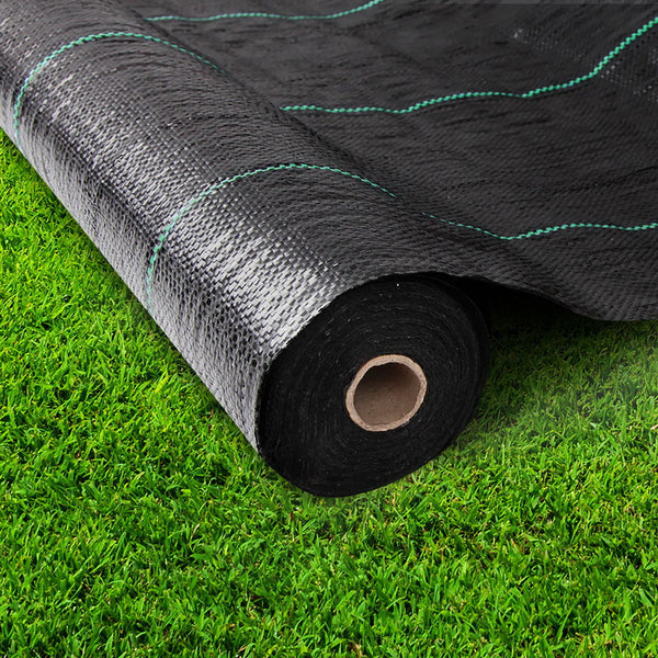 Instahut 1.83X30m Weed Mat Woven Fabric Control Matting Garden Plant Weed Control Fabric