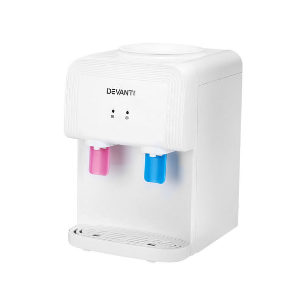 Devanti Water Cooler Dispenser Bench Top White Water Dispensers