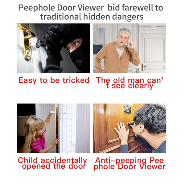 Smart Wifi Video Doorbell With Night Vision Motion Detection Message & Multi Languages 32Gb Tf Card Smart Doorbells